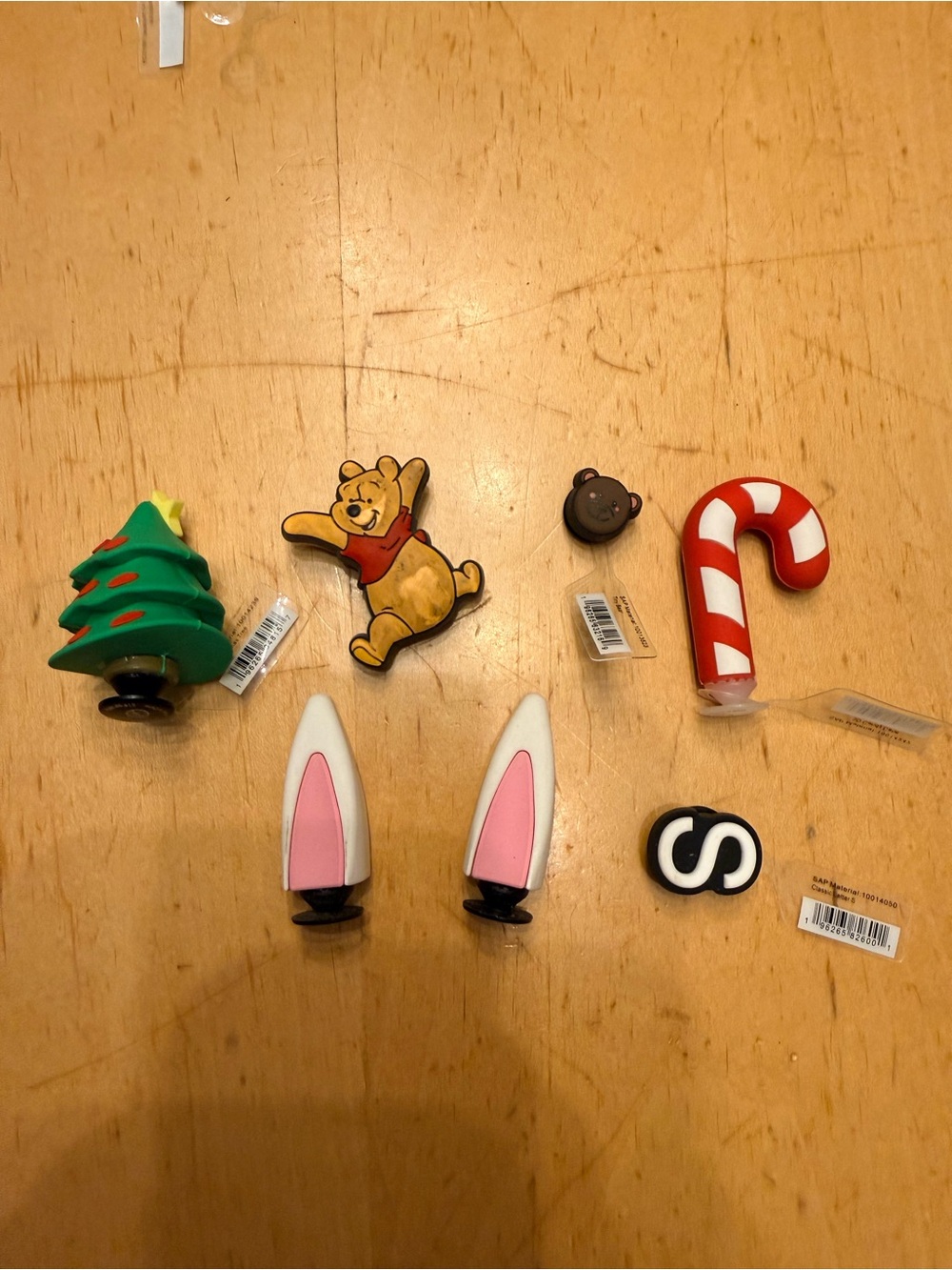 Holiday Kids shoe charms - Candy Cane, Tree, Bunny Ears (Multicolor) - Picture 1 of 5